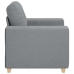 Sillón Sofá Tela Gris Claro 59 cm