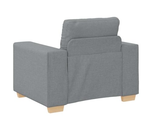 Sillón Sofá Tela Gris Claro 59 cm