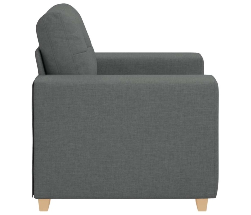 Sillón de tela gris oscuro 59 cm