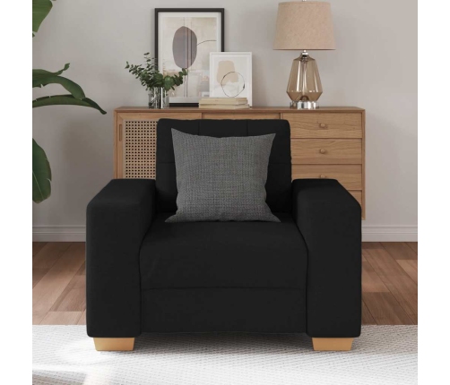 Sillón de tela negro 59 cm