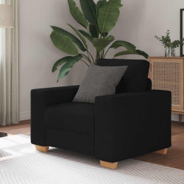 Sillón de tela negro 59 cm