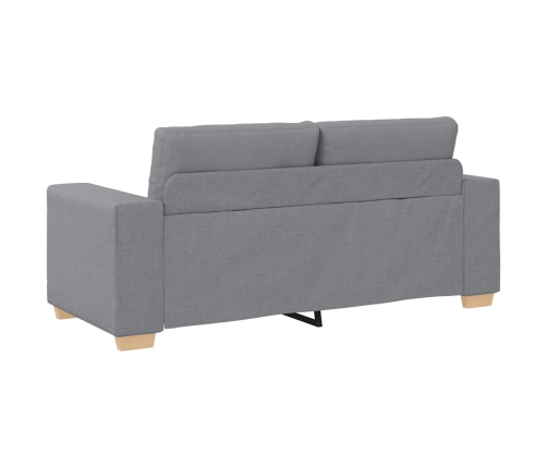 Sofá Loveseat gris claro 140 cm de tela