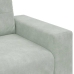 Sofá Loveseat gris claro 140 cm terciopelo