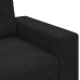 Sofá Loveseat Terciopelo Negro 140 cm