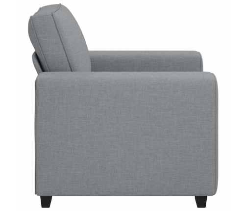 Sillón Sofá Tela Gris Claro 60 cm