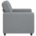 Sillón Sofá Tela Gris Claro 60 cm