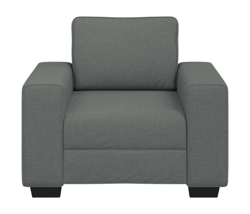 Sillón Sofá Tela Gris Oscuro 60 cm