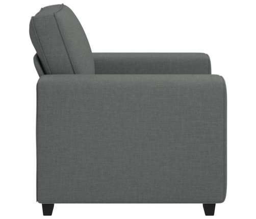 Sillón Sofá Tela Gris Oscuro 60 cm