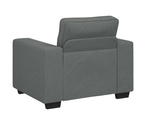 Sillón Sofá Tela Gris Oscuro 60 cm