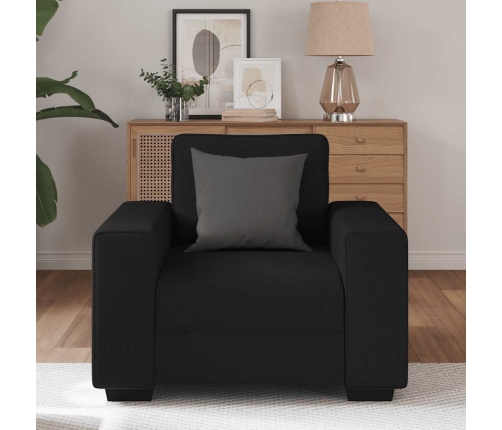 Sillón de tela negro 60 cm