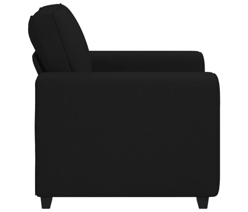 Sillón de tela negro 60 cm