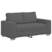 Sofá Loveseat gris oscuro 120 cm tejido de pana