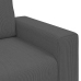 Sofá Loveseat gris oscuro 120 cm tejido de pana