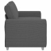 Sofá Loveseat gris oscuro 140 cm tejido de pana