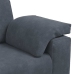 Sofá Loveseat gris oscuro 120 cm terciopelo