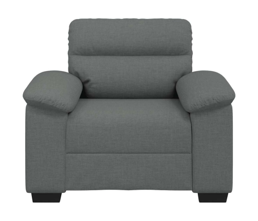 Sillón Sofá Tela Gris Oscuro 60 cm