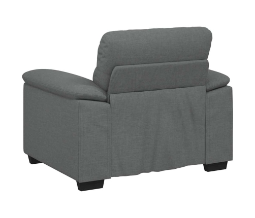 Sillón Sofá Tela Gris Oscuro 60 cm