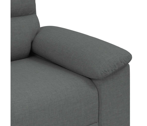 Sillón Sofá Tela Gris Oscuro 60 cm