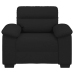 Sillón de tela negro 60 cm