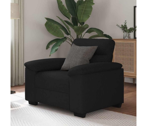 Sillón de tela negro 60 cm