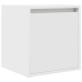 Mesillas de noche de pared 2 uds blanco 38x34x40 cm