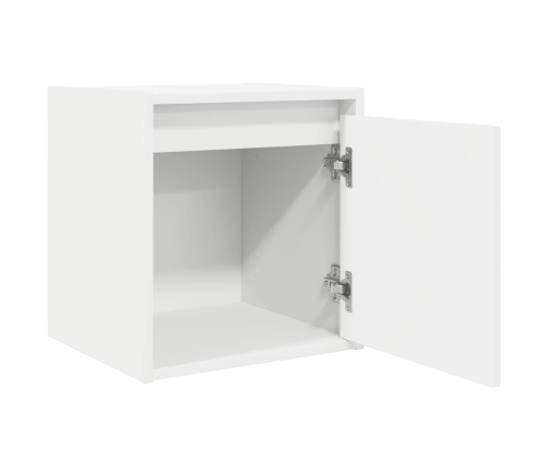 Mesillas de noche de pared 2 uds blanco 38x34x40 cm