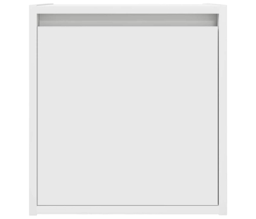 Mesillas de noche de pared 2 uds blanco 38x34x40 cm