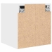 Mesillas de noche de pared 2 uds blanco 38x34x40 cm