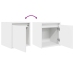 Mesillas de noche de pared 2 uds blanco 38x34x40 cm