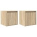 Mesillas de noche de pared 2 uds roble Sonoma 38x34x40 cm