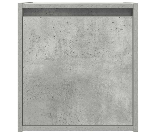 Mesillas de noche de pared 2 uds gris hormigón 38x34x40 cm