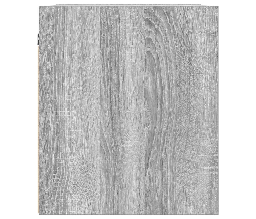 Mesillas de noche de pared 2 uds gris Sonoma 38x34x40 cm