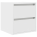 Mesillas de noche de pared 2 uds blanco 38x34x40 cm