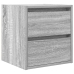 Mesillas de noche de pared 2 uds gris Sonoma 38x34x40 cm