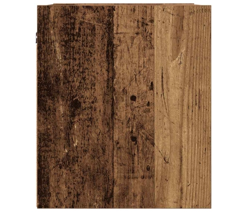 Mesillas de noche de pared 2 uds madera vieja 38x34x40 cm