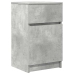 Mesitas de noche 2 uds madera contrachapada gris 39x35x65 cm