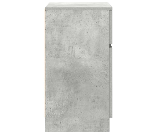 Mesitas de noche 2 uds madera contrachapada gris 39x35x65 cm