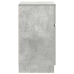 Mesitas de noche 2 uds madera contrachapada gris 39x35x65 cm