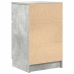 Mesitas de noche 2 uds madera contrachapada gris 39x35x65 cm