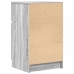 Mesitas de noche 2 uds madera contrachapada gris 39x35x65 cm