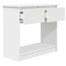 Mesa consola con cajones blanca 85,5x38,5x74,5 cm