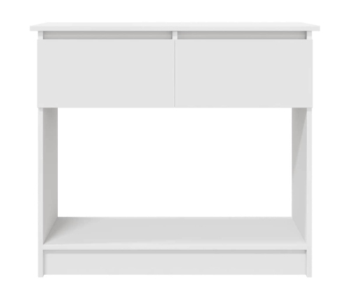 Mesa consola con cajones blanca 85,5x38,5x74,5 cm