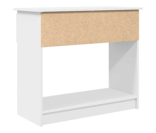 Mesa consola con cajones blanca 85,5x38,5x74,5 cm