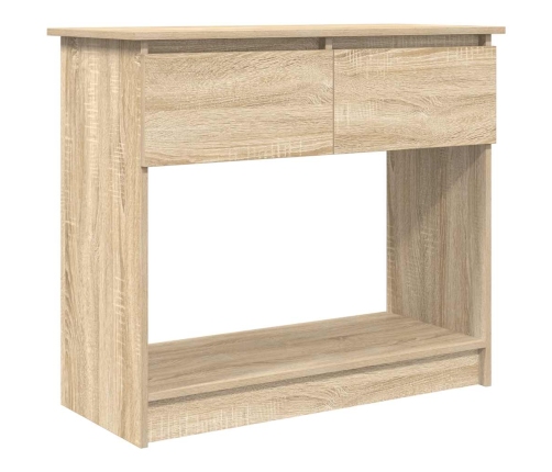 Mesa consola con cajones roble Sonoma 85,5x38,5x74,5 cm