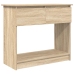 Mesa consola con cajones roble Sonoma 85,5x38,5x74,5 cm