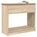 Mesa consola con cajones roble Sonoma 85,5x38,5x74,5 cm