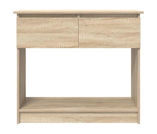 Mesa consola con cajones roble Sonoma 85,5x38,5x74,5 cm