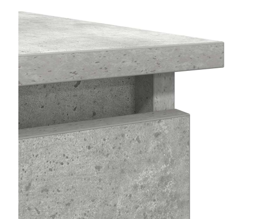 Mesa consola con cajones gris hormigón 85,5x38,5x74,5 cm