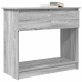 Mesa consola con cajones Sonoma gris 85,5x38,5x74,5 cm