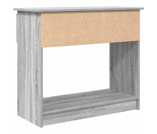 Mesa consola con cajones Sonoma gris 85,5x38,5x74,5 cm